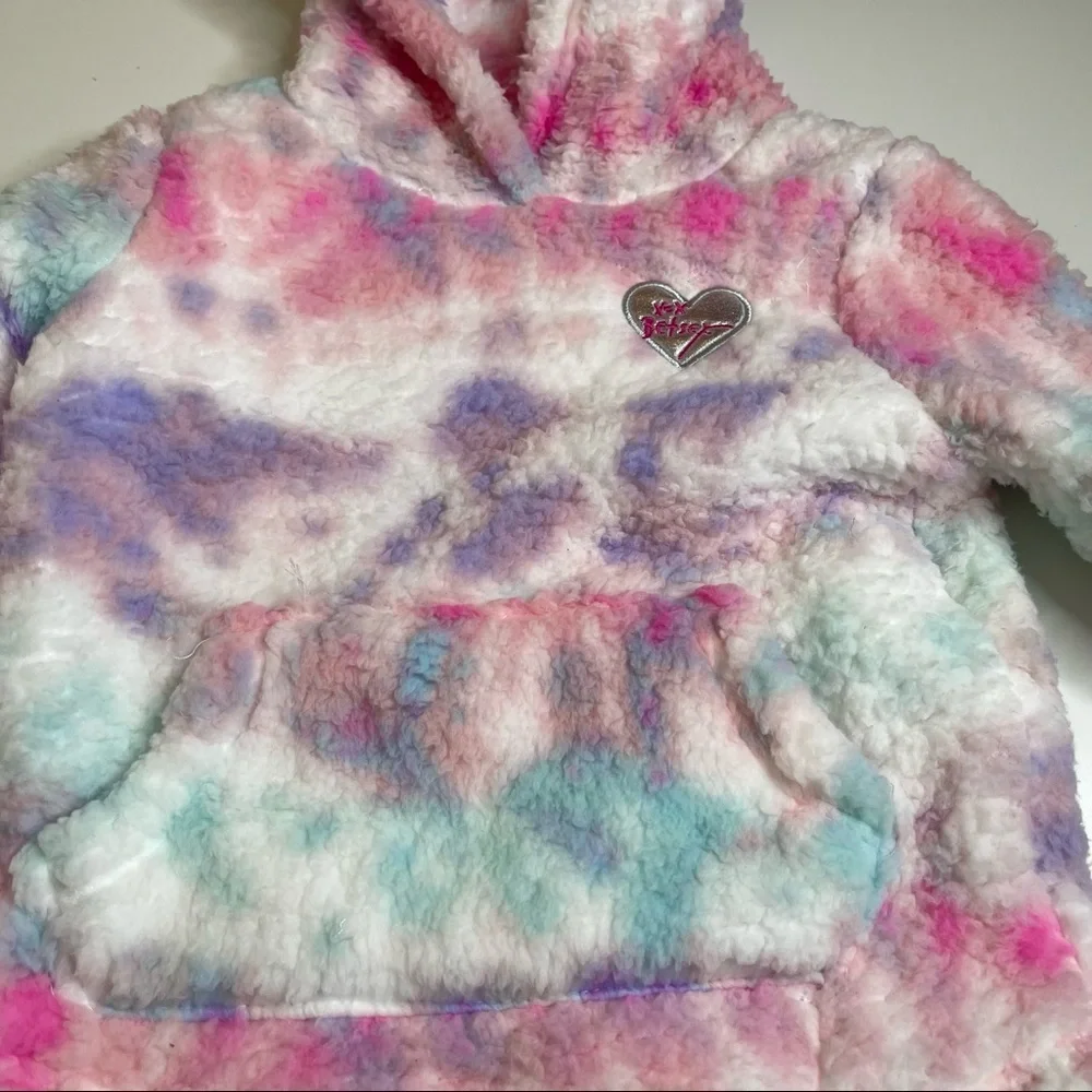 Betsey Johnson Faux Fur Hoodie size 4